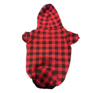 Dog Red Plaid Sweater (Small/Medium)